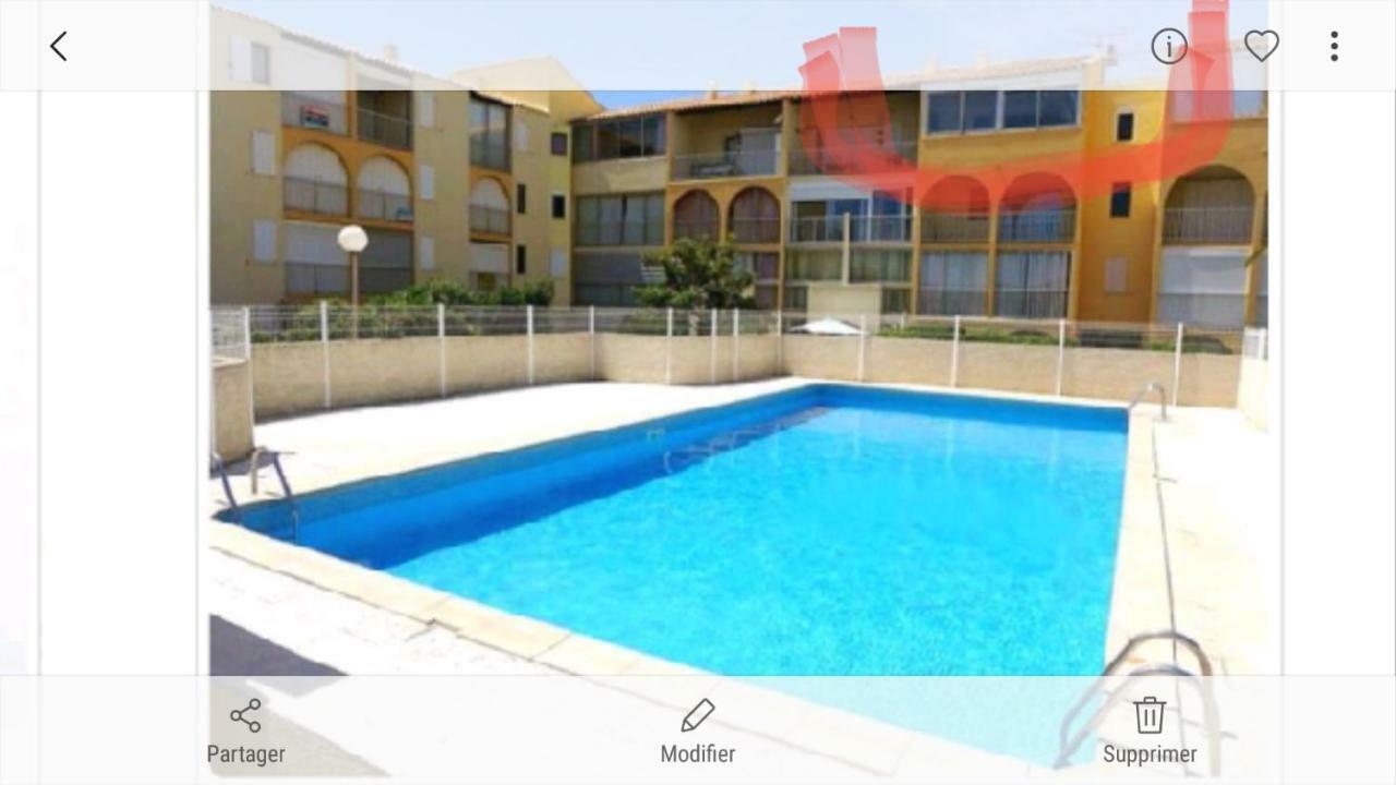 נרבון-פלאז' F3 Narbone-Plage Avec Solarium 250M De La Mer Vue Mer Et Clape מראה חיצוני תמונה